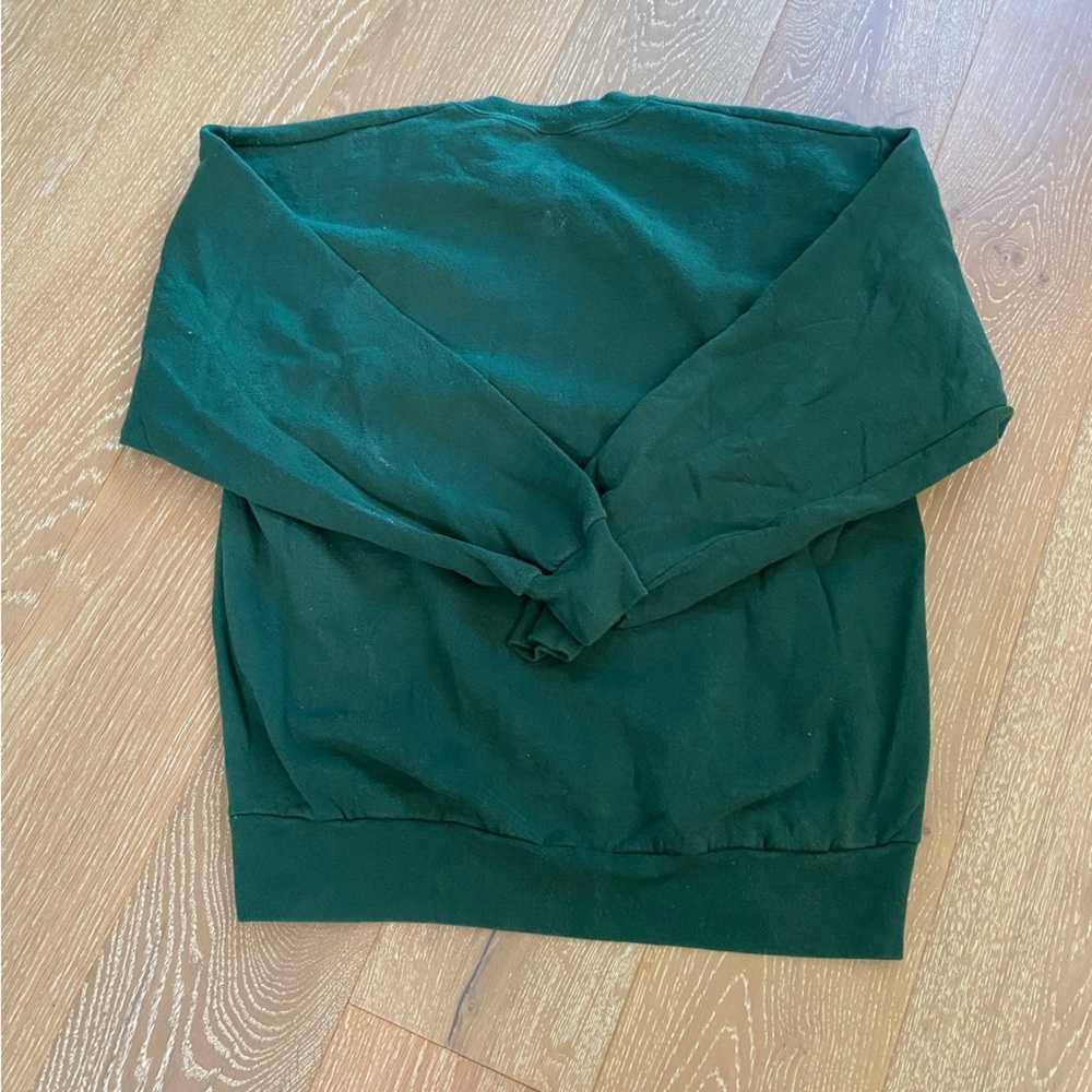 Jerzees Vintage Green Sweatshirt with Teddybears Size Large - Picture 5 of 5